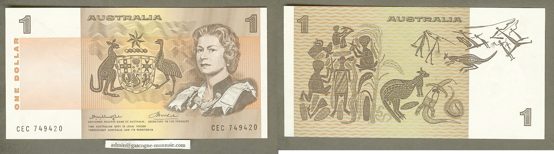 Australian $1 Knight-Wheeler 1976 EF